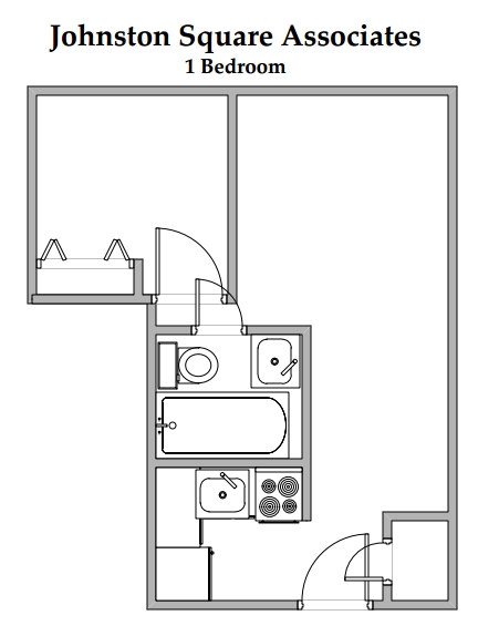 1BR/1BA - Johnston Square Apartments