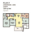 Two Bedroom / Two Baths with Den Upstairs F