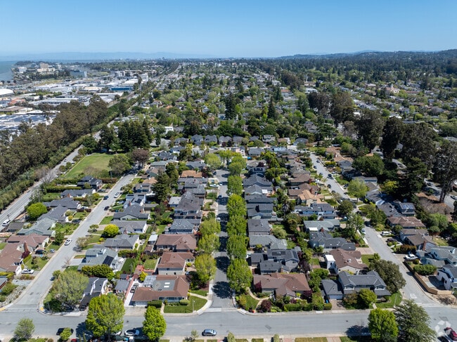 Burlingame Village is a picturesque tapestry of community and greenery.
