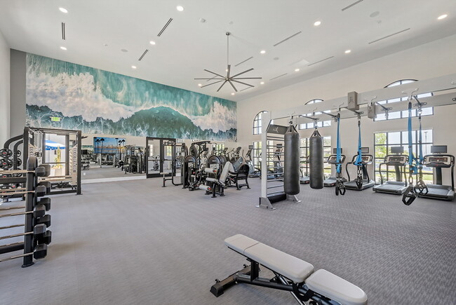 Fully-equipped fitness and conditioning club. - LIVIA at Scripps Ranch