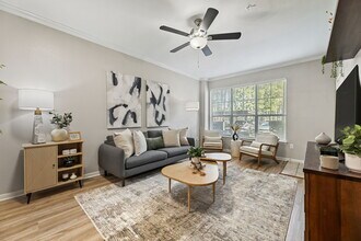 1BD, 1BA - 708SF - Living Room - The Lodge at Spring Shadows