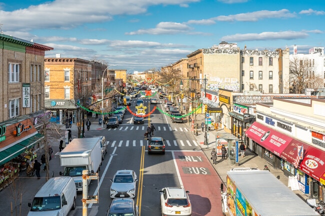Fresh Pond Road elevated view in Ridgewood.