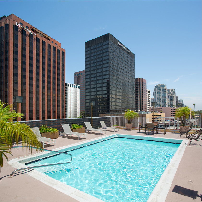 Piscina en la azotea con vistas a la ciudad - Ashton Towers