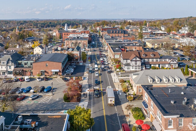 The Main Street in the Andover Town Center has many shops, services, and restaurants.
