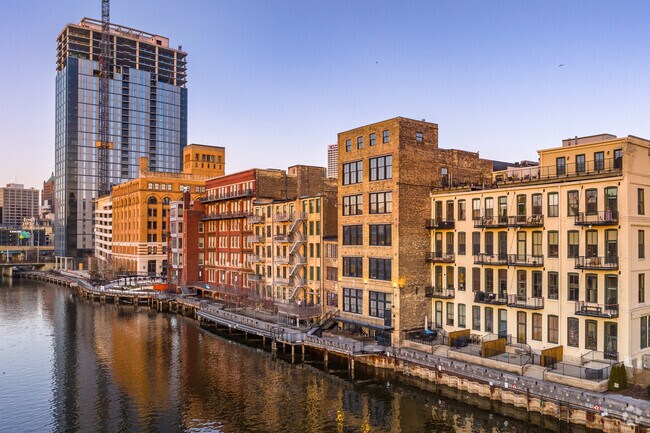 Riverfront condos of the Historic Third Ward.