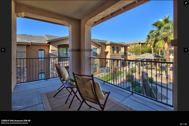 Patio #1 access from Livingroom & Primary Bedroom - 15550 S 5th Ave