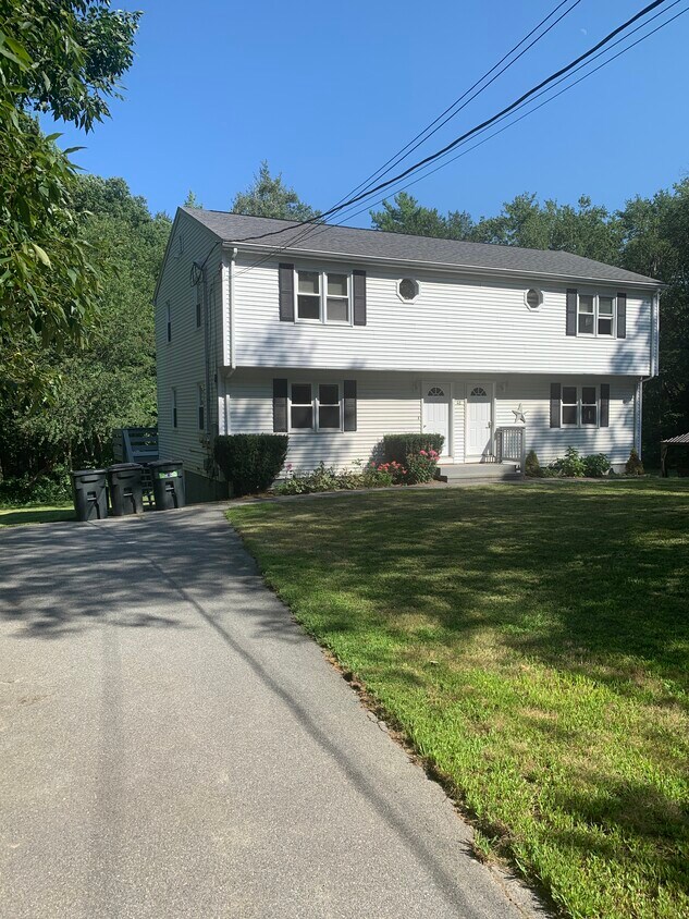 Front of the house. Apartment for rent is on the left side of this duplex - 41 Flagg Swamp Rd