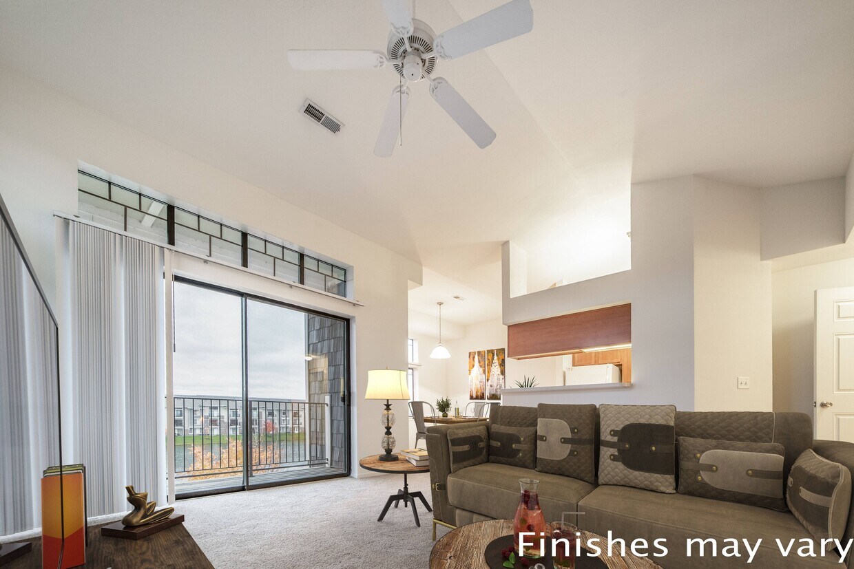 Sala de estar Tyler - Prairie Lakes Apartments