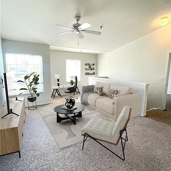 Virtually Staged Living Room - 14870 Pleasant Bay Ln