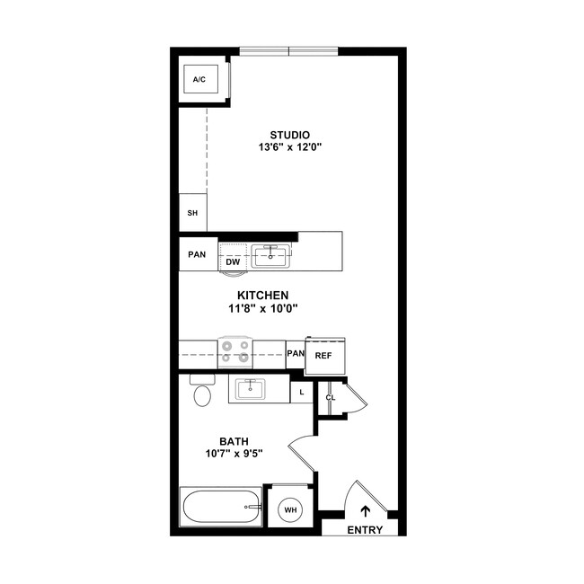 Studio - Canyon View Apartments