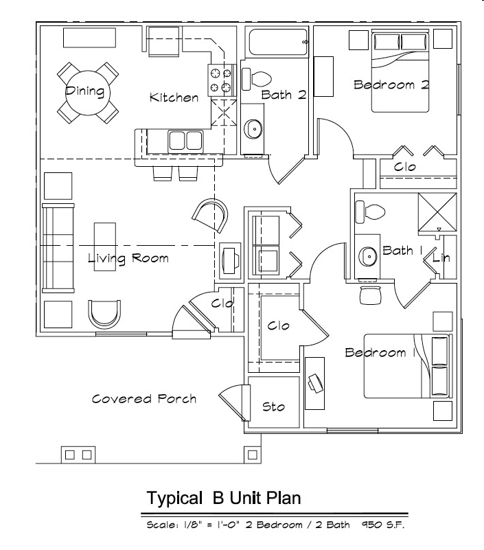 Apartamento B - Timber Pointe Apartments