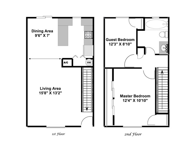 Plano de planta - Brenham Park Apartments