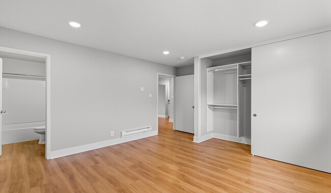Enjoy spacious closet space and connected bathroom to your bedroom - Pacifica Park Apartments