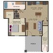 1 Bed 1 Bath Upstairs