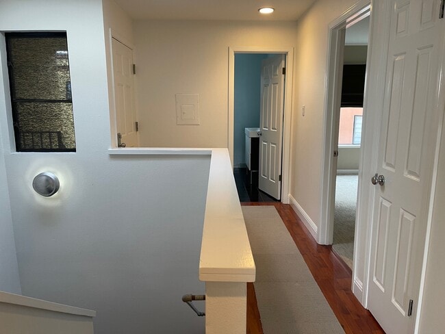 Door to bath and bedroom plus hallway storage closet - 110 Broderick Street