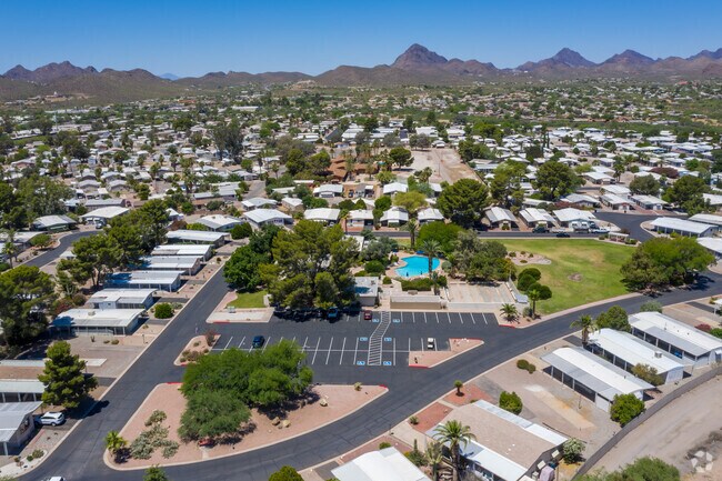 Aerial Photo - Desert Pueblo