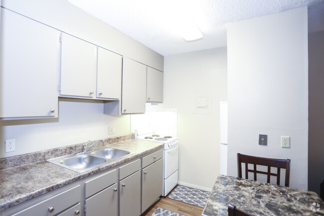 Studio Kitchen - Raintree Apartments