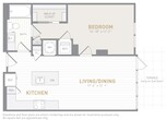 1 Bed 1 Bath-A01b