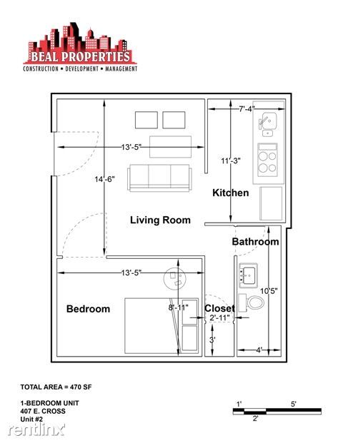 Building Photo - 1 br, 1 bath  - 407 E Cross St Apt 2