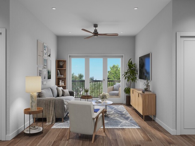 Maye House Living Room with Large Windows - Maye House