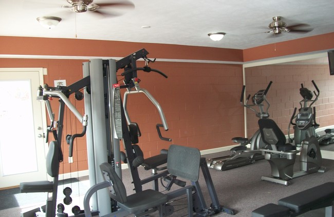 Gimnasio las 24 horas con Wi-Fi y un TV de pantalla plana - Georgetown Apartments