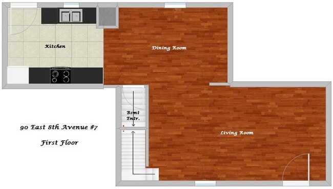 Floor Plan - First Floor - 90 E 8th Ave