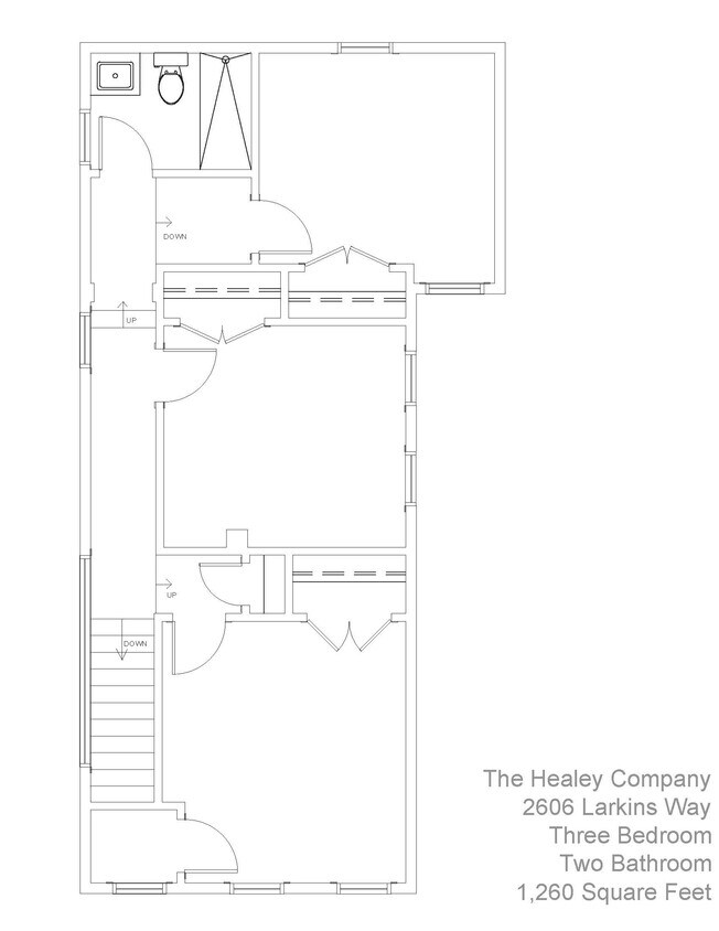 2nd Floor Layout - 2606 Larkins Way