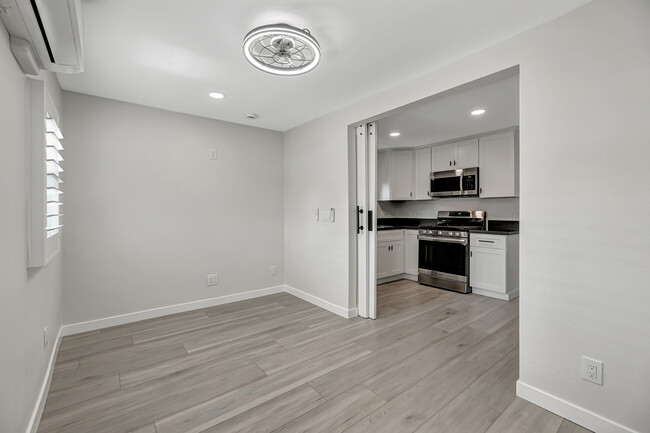 View of kitchen from Living/Dining Room - 431 E La Veta Ave