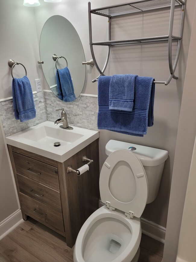 Renovated modern bathroom - 1503 20th St NW