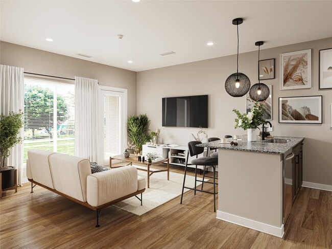 The Patent Living Room Standard Rendering - The Patent at Jeffrey Park