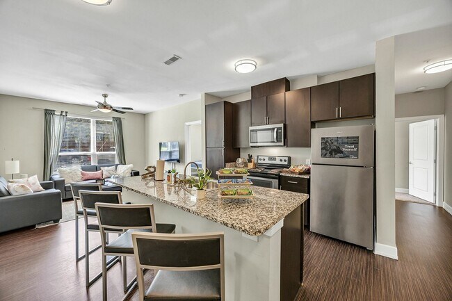 Cocina modelo - Park Place Waco Apartments