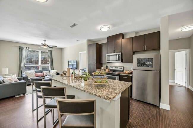 Model Kitchen - Park Place Waco Apartments