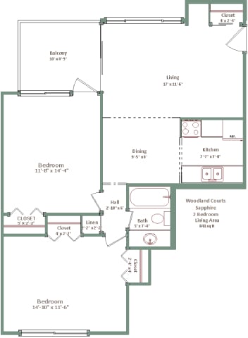 Interior Photo - Woodland Court