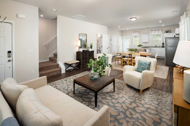 Spacious Living Room - Townes at Hamilton