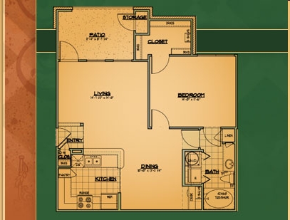 1BR/1BA - Rio Verde Apartments