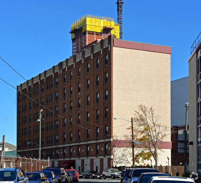 View from the southwest - Plaza Apartments