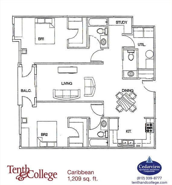 Interior Photo - Tenth & College Apartments