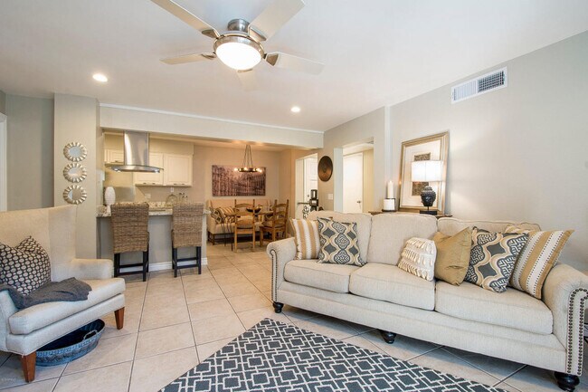 Living Room and Dining Area - 7557 N Dreamy Draw Dr