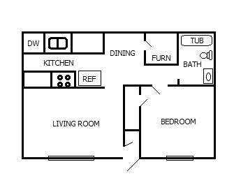 1BR/1BA - North Park Apartments