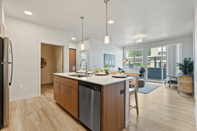Cocina de concepto abierto - Meritum Evergreen