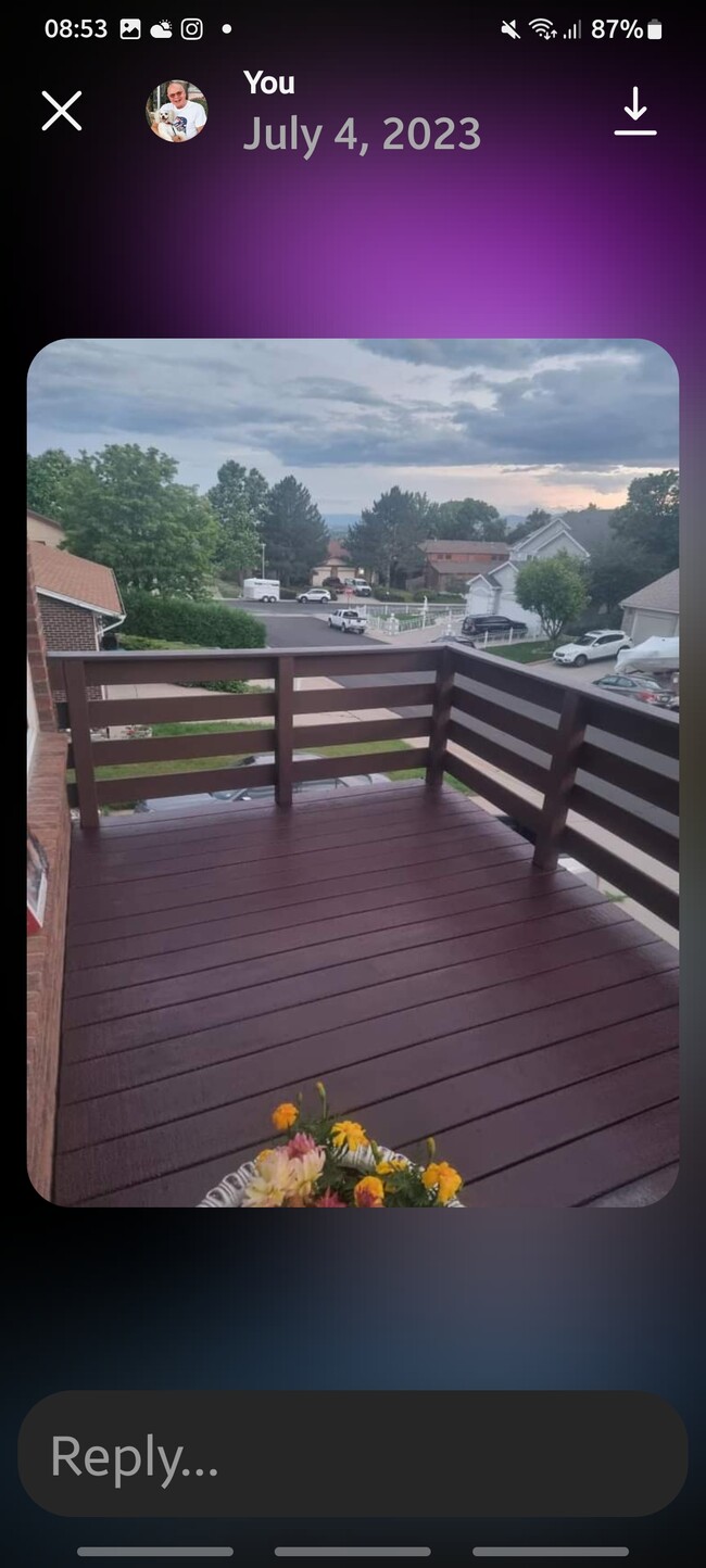 View from front deck - 8932 Wolcott Ln