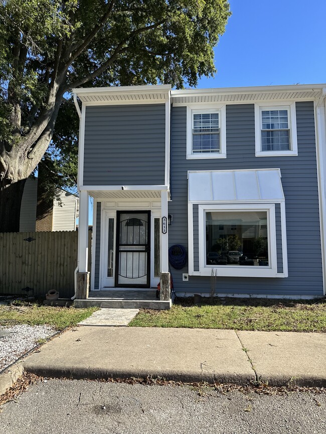 Closer look at front of the house - 3613 Harbinger Rd