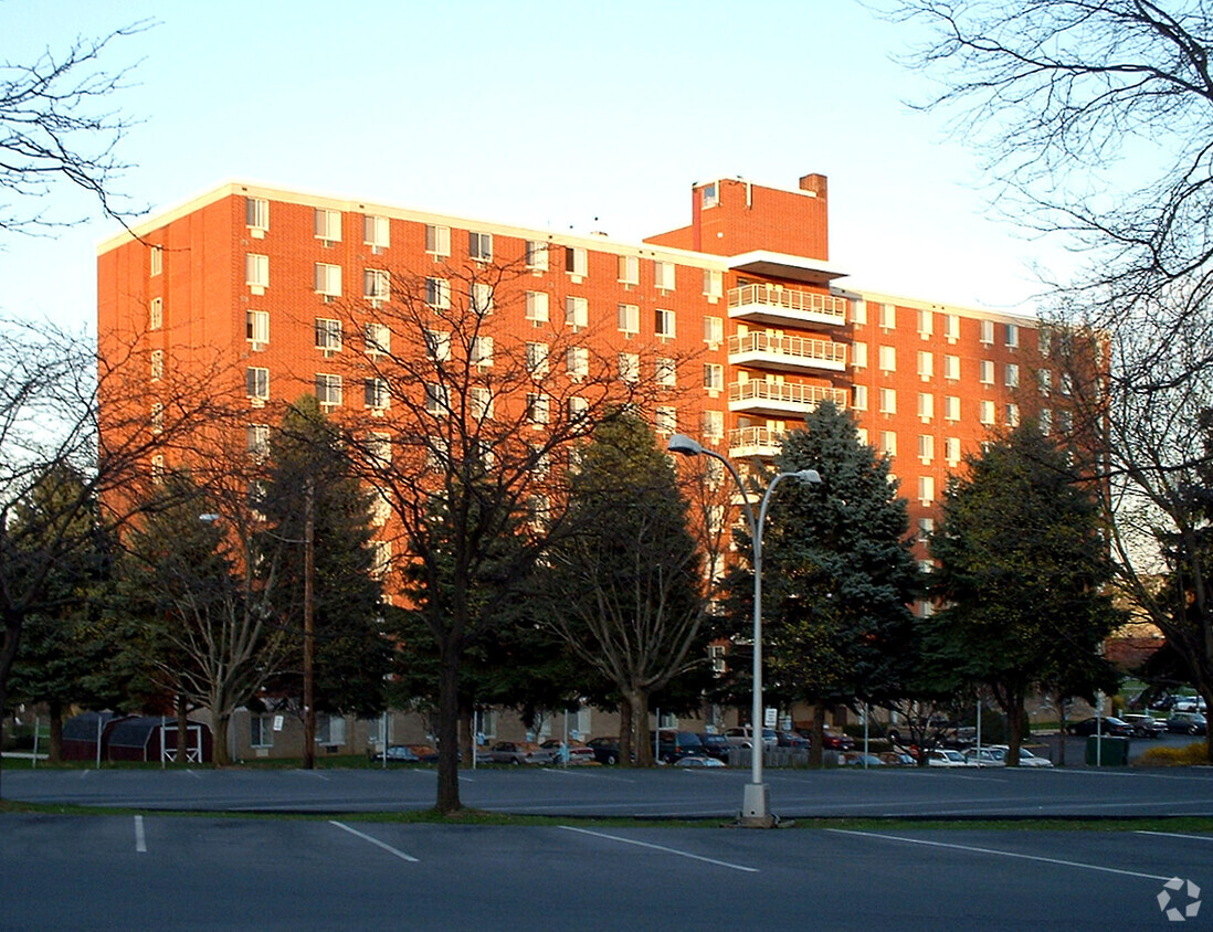 View from the west - Cedar View Apartments