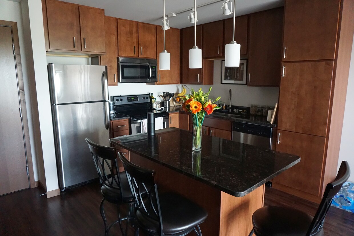 Kitchen and island - 420 W Dayton St