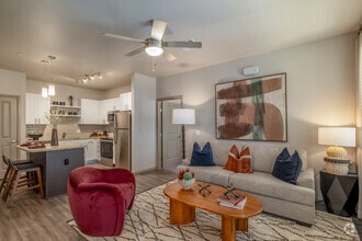 2BR, 1BA - 1,105SF - Living Room - Milestone at Mission Ridge