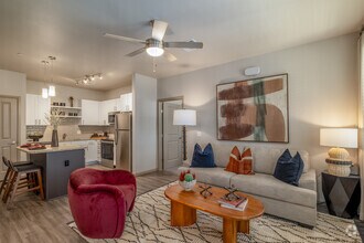 2BR, 1BA - 1,105SF - Living Room - Milestone at Mission Ridge