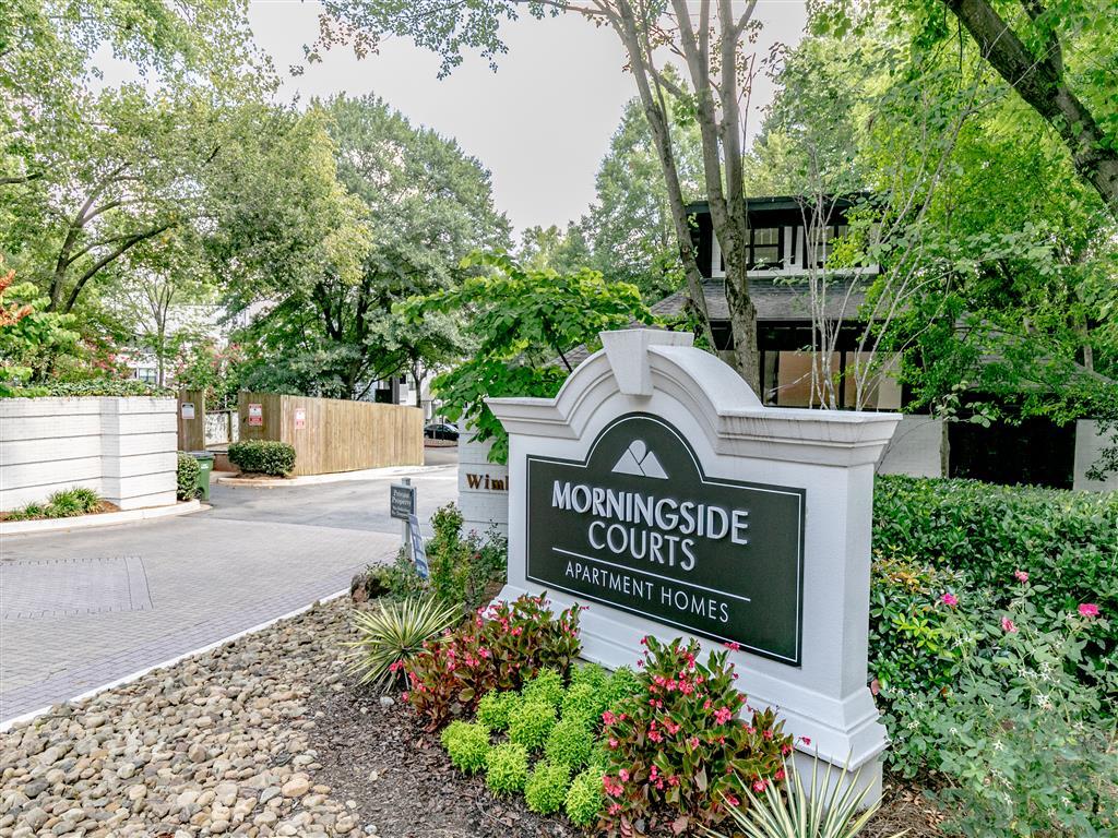 Monument Sign at Community Entrance. - Morningside Courts