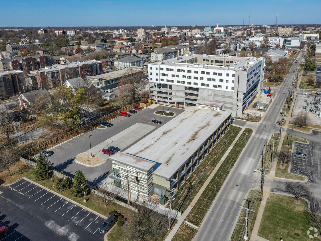 Aerial - Looking Northwest - Holland's Edge Micro Units