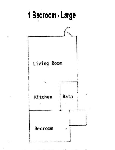 Park Terrace - One Bedroom - Park Terrace & Tower Arms Apartments