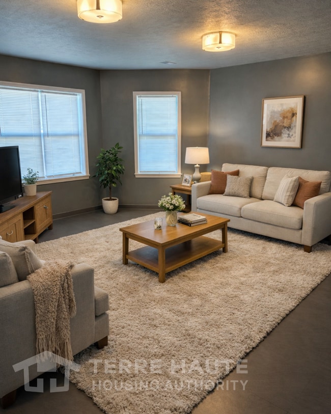 Living Area Staged - 1309 3rd Ave
